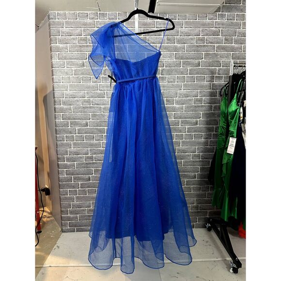 Violet Weekend Belted Sparkling Ballgown in Azure. Size 5/6. NWT (MSRP $179) - Picture 10 of 10